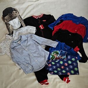 Carter Boy's Bundle Of 9 Mixed Brands 4/5 Years Old Black/Blue